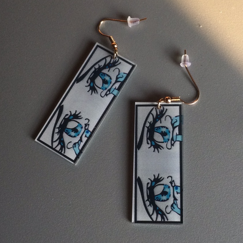 New Anime Teary Eyes Earrings